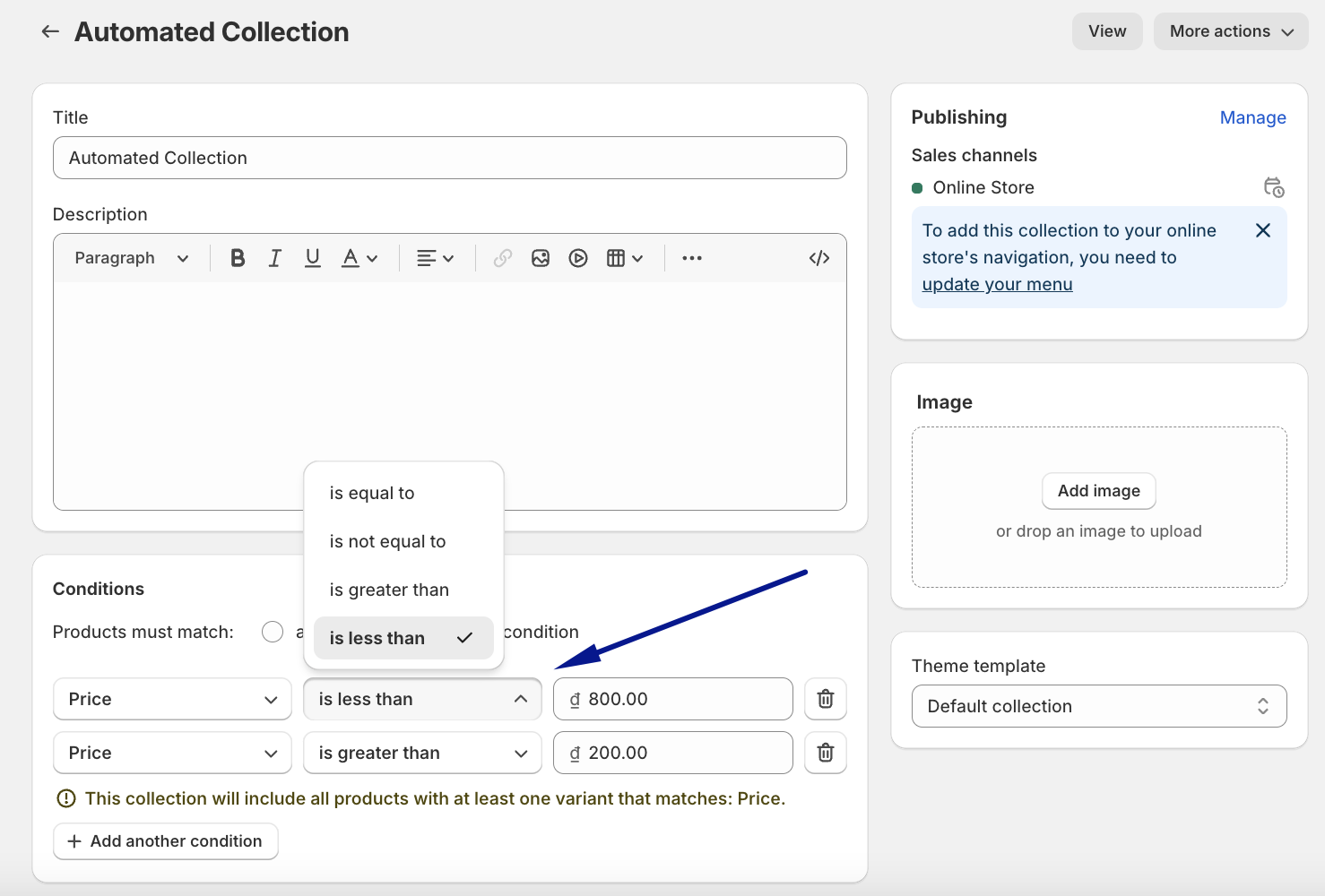 Set Conditions Based on Product Tags on Shopify